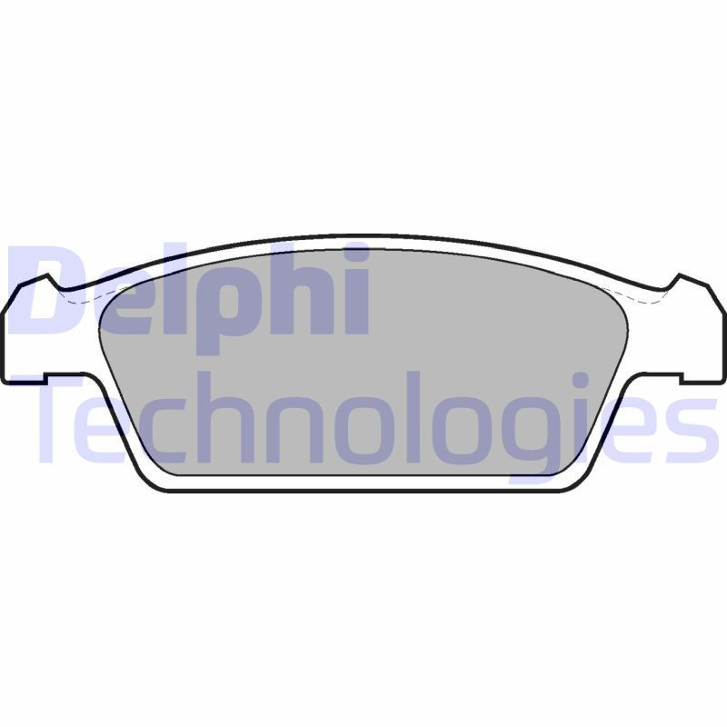 DELPHI LP1100 Brzdové platničky Predné pre