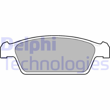 DELPHI LP1100 Pastillas de freno Delantero para
