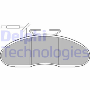 DELPHI LP1105 Brzdové platničky Predné pre