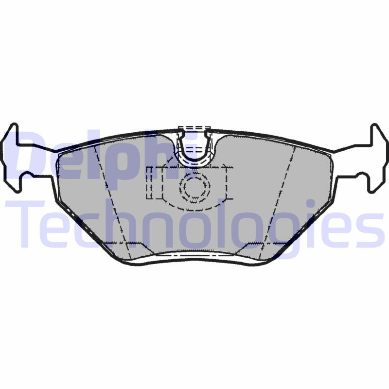 DELPHI LP1107 Brake Pads Set Rear for