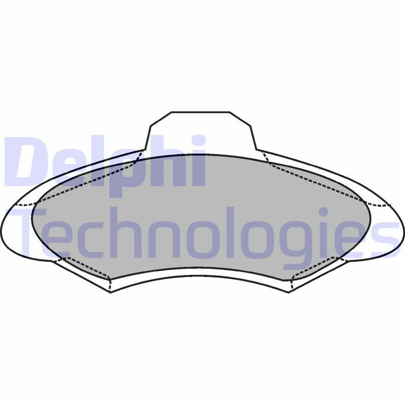 DELPHI LP1139 Pastiglie freno Anteriore per