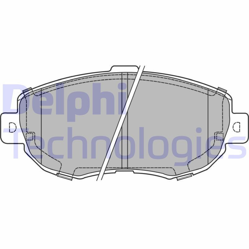 DELPHI LP1140 Brake Pads Set Front for