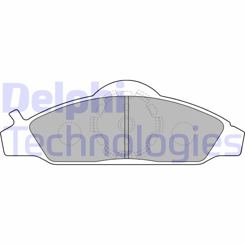 DELPHI LP1145 Brzdové platničky Predné pre