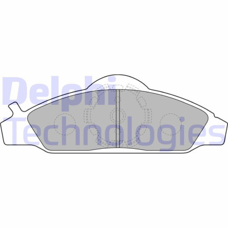 DELPHI LP1145 Pastiglie freno Anteriore per