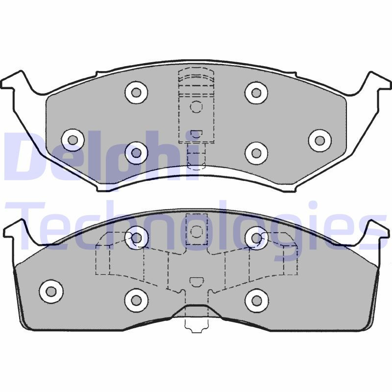 DELPHI LP1166 Brake Pads Set Front for