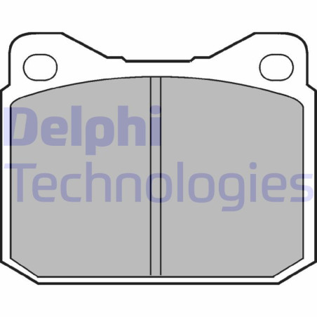 DELPHI LP117 Pastillas de freno Delantero para