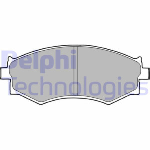 DELPHI LP1228 Pastillas de freno Delantero para