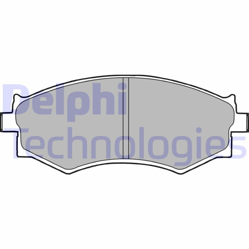 DELPHI LP1228 Pastiglie freno Anteriore per