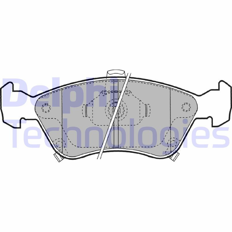 DELPHI LP1231 Plaquettes de frein Avant pour