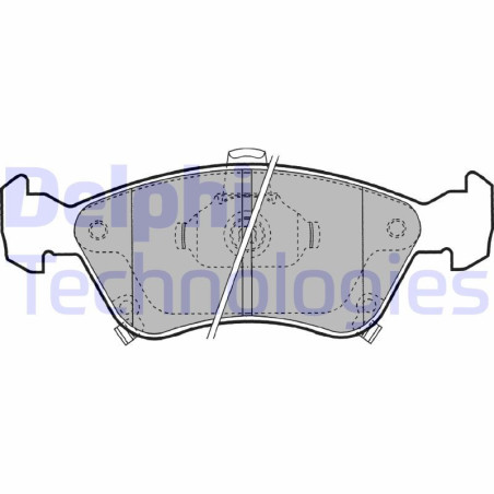 DELPHI LP1231 Brake Pads Set Front for