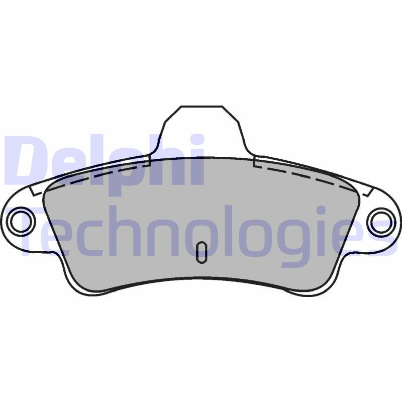 DELPHI LP1242 Plaquettes de frein Arrière pour