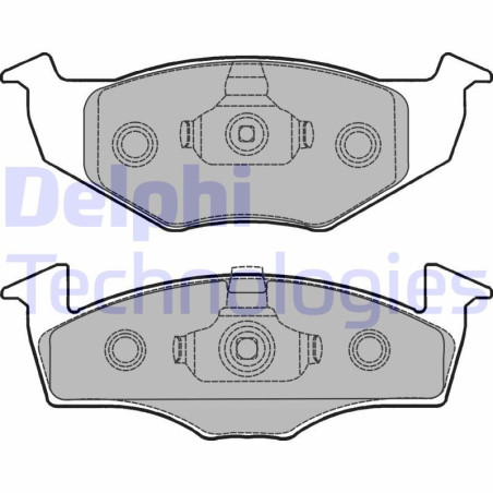 DELPHI LP1249 Brake Pads Set Front for