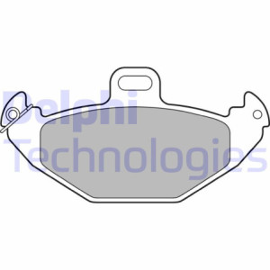 DELPHI LP1252 Brzdové platničky Zadné pre