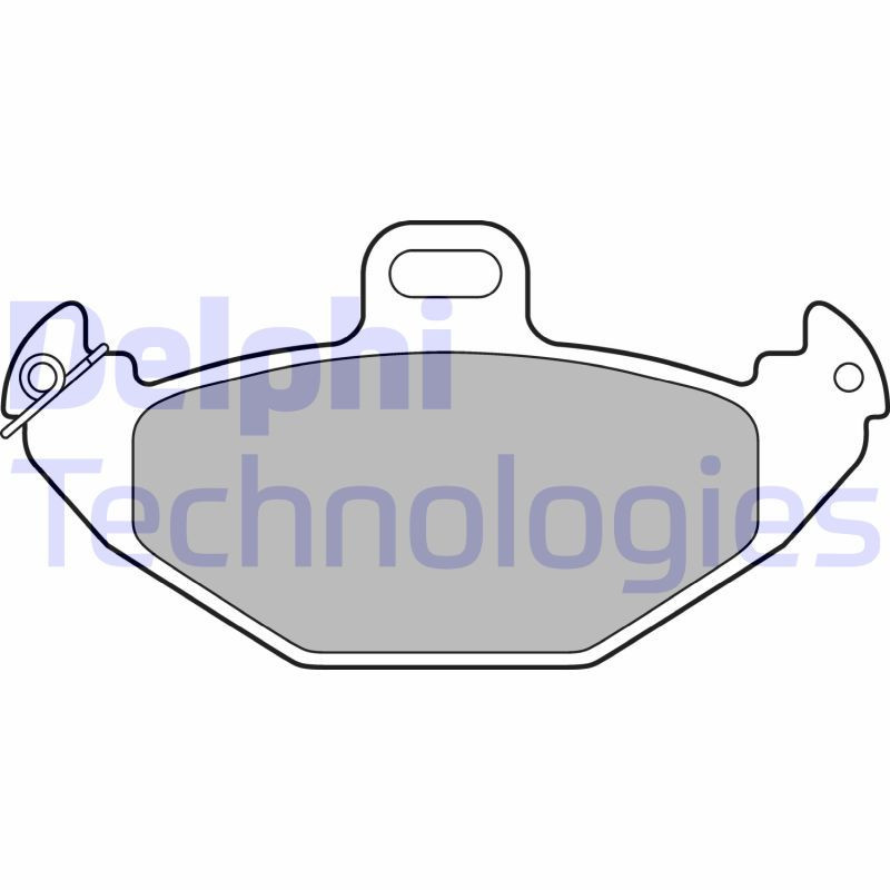 DELPHI LP1252 Pastillas de freno Trasero para