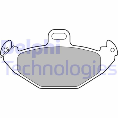 DELPHI LP1252 Brzdové platničky Zadné pre