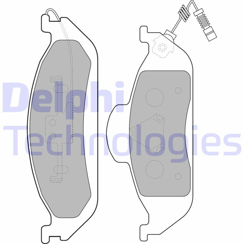 DELPHI LP1299 Pastiglie freno Anteriore per