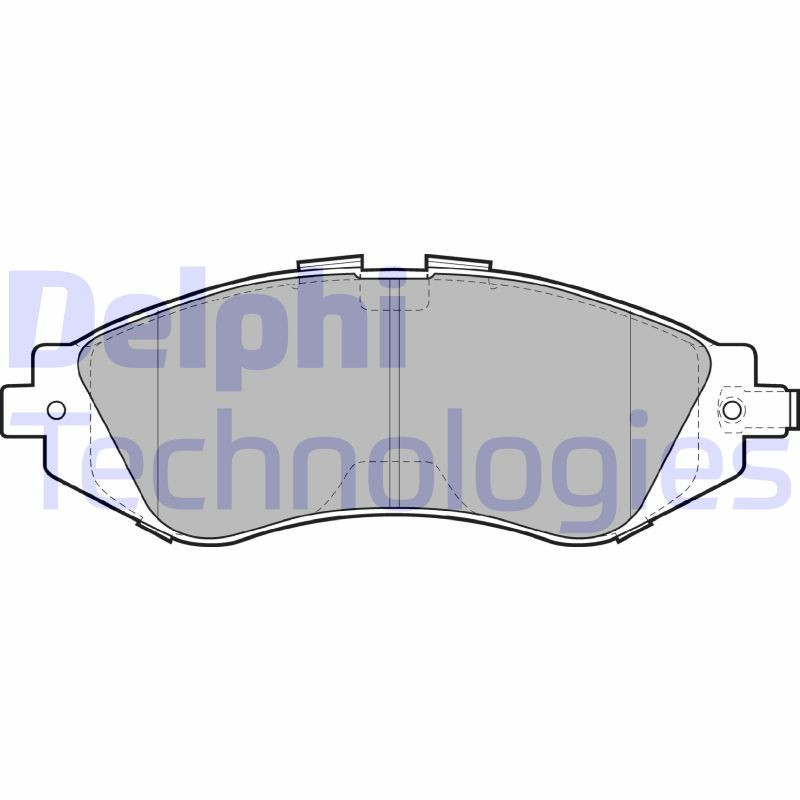 DELPHI LP1304 Brzdové platničky Predné pre