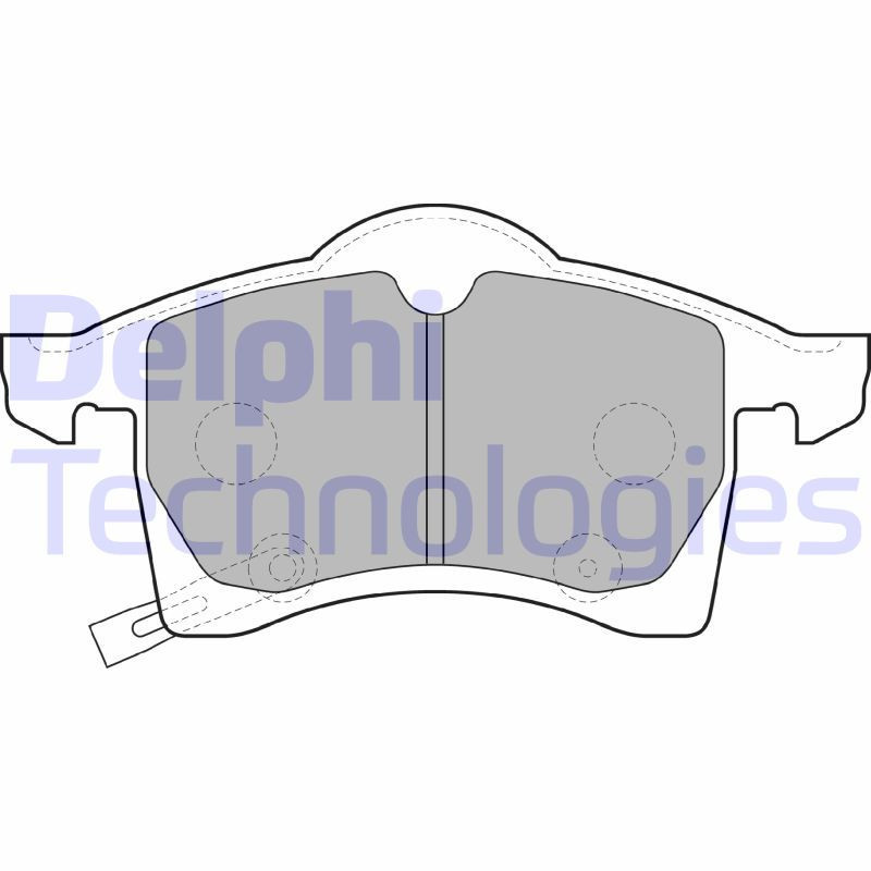 DELPHI LP1309 Brzdové platničky Predné pre