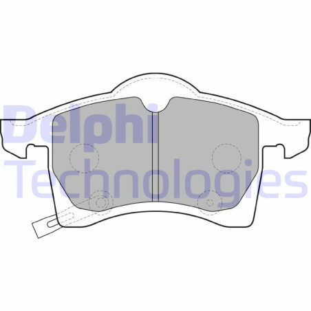 DELPHI LP1309 Brzdové platničky Predné pre
