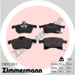 ZIMMERMANN 23832.200.1 Brake Pads