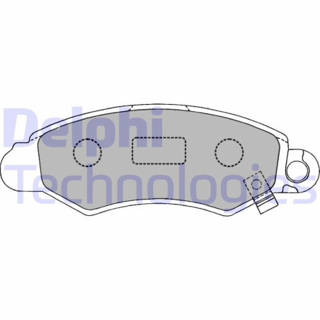 DELPHI LP1318 Pastiglie freno Anteriore per