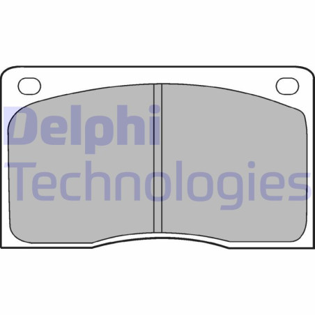 DELPHI LP132 Brzdové platničky Predné pre