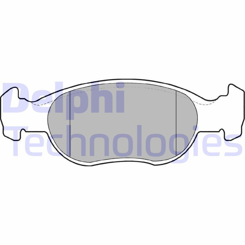 DELPHI LP1385 Brzdové platničky Predné pre