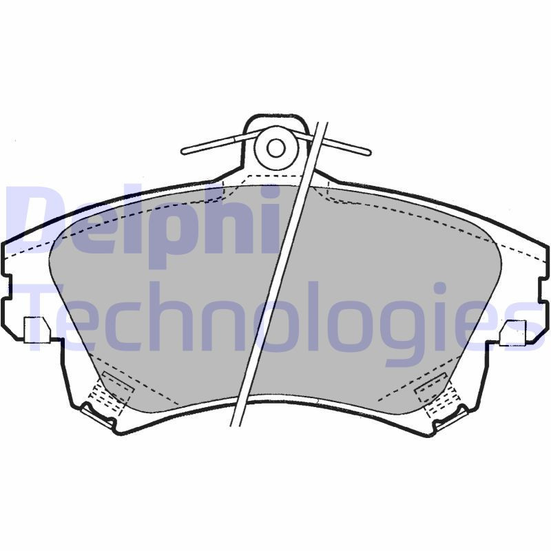 DELPHI LP1398 Brake Pads Set Front for