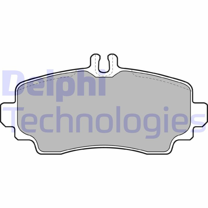 DELPHI LP1401 Brzdové platničky Predné pre