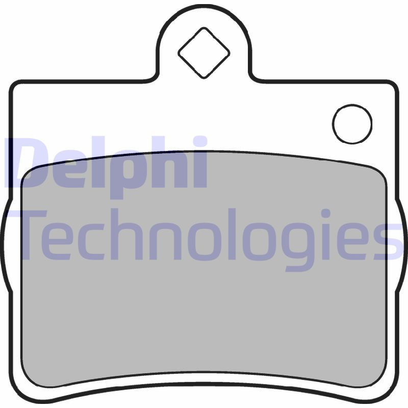 DELPHI LP1402 Brzdové platničky Zadné pre