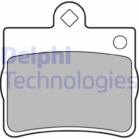 DELPHI LP1402 Bremsbeläge Hinten für