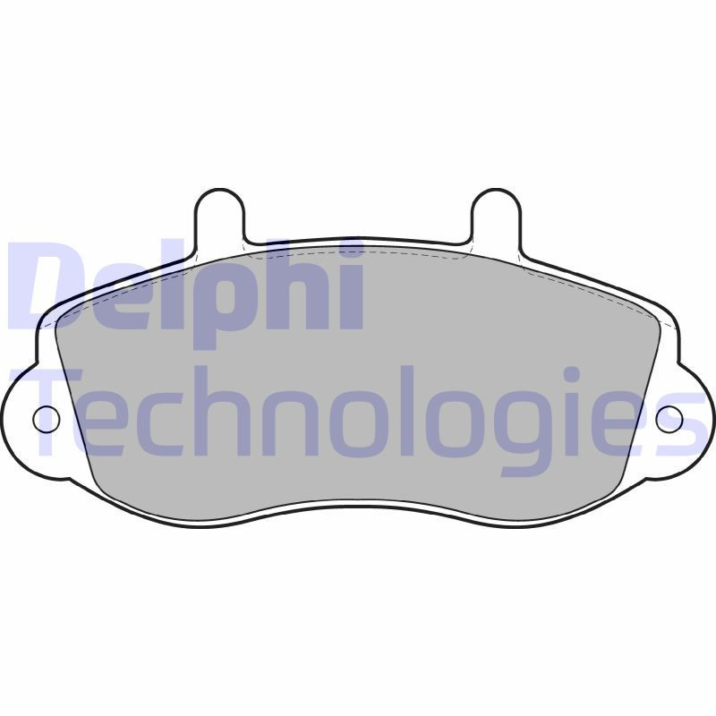 DELPHI LP1406 Brzdové platničky Predné pre
