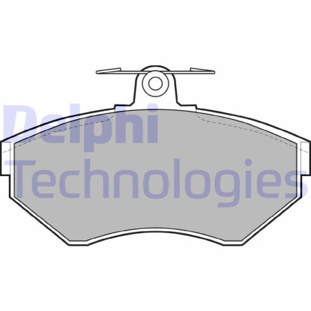 DELPHI LP1409 Pastiglie freno Anteriore per