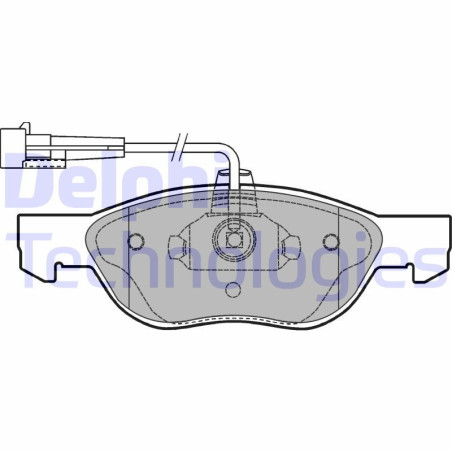 DELPHI LP1413 Brzdové platničky Predné pre