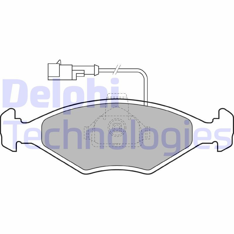 DELPHI LP1415 Brake Pads Set Front for