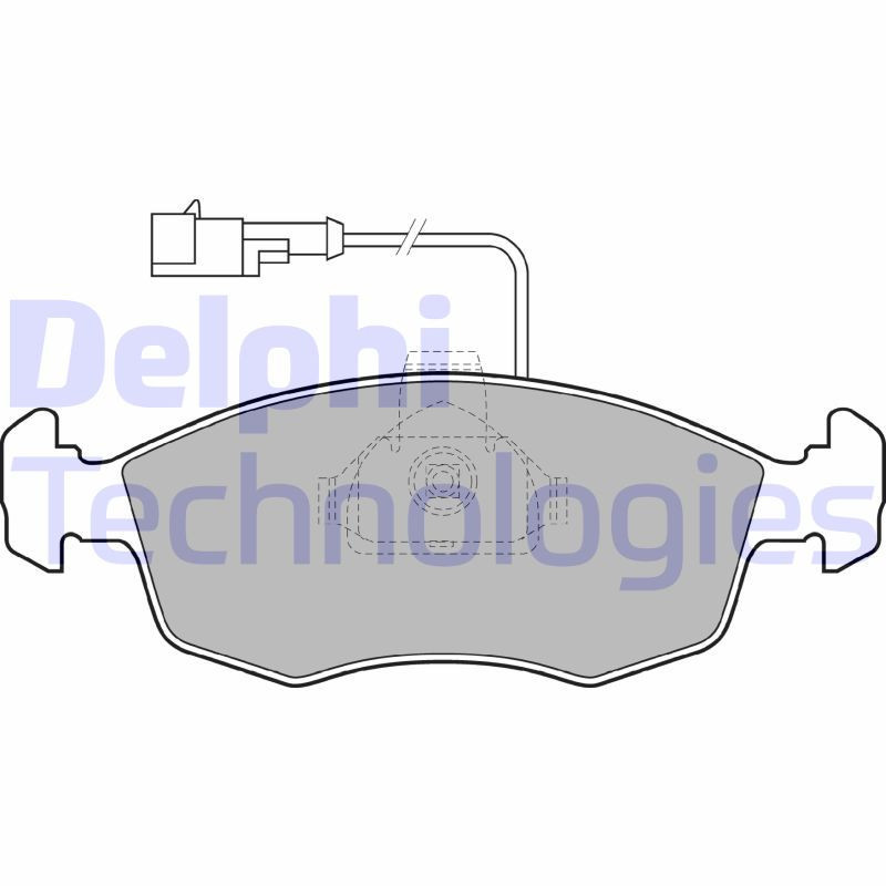 DELPHI LP1416 Brake Pads Set Front for