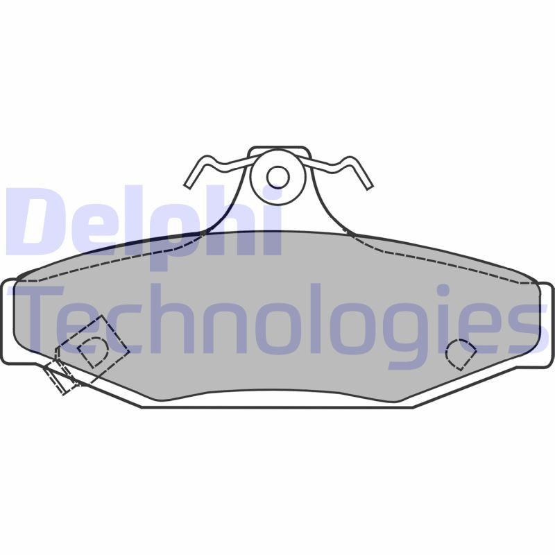 DELPHI LP1420 Pastiglie freno Posteriore per