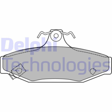DELPHI LP1420 Pastiglie freno Posteriore per