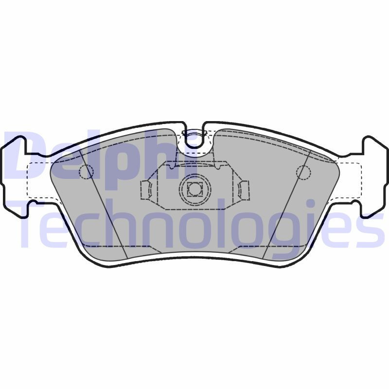 DELPHI LP1421 Brzdové platničky Predné pre
