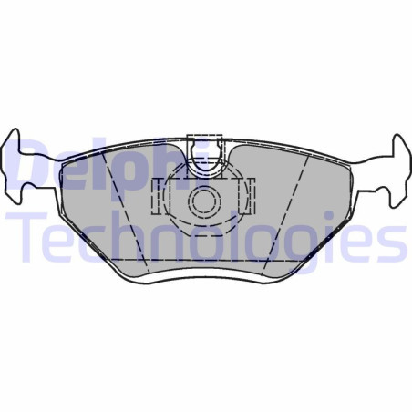 DELPHI LP1423 Plaquettes de frein Arrière pour
