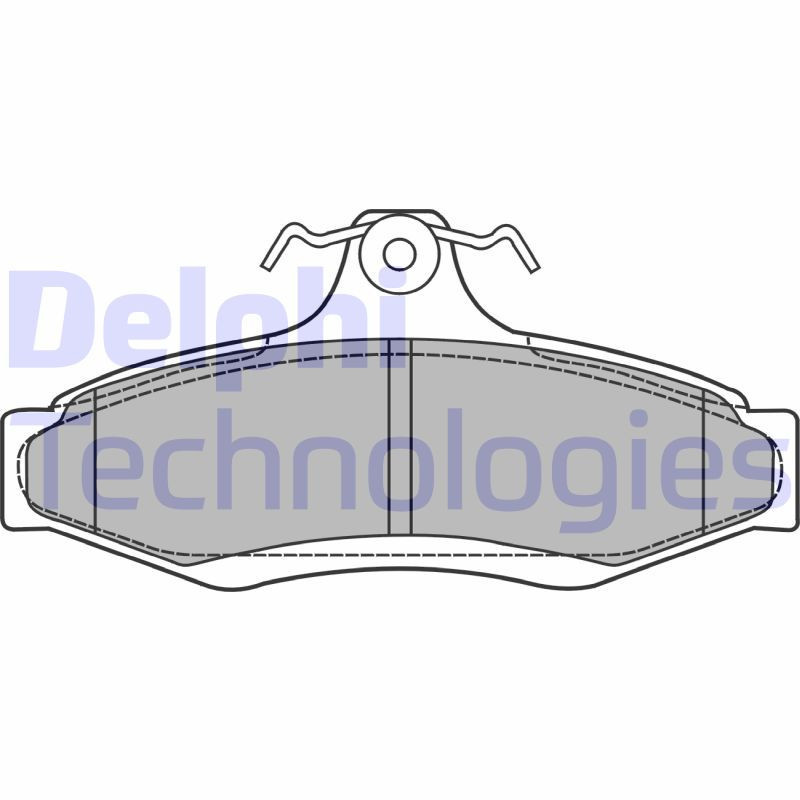 DELPHI LP1424 Pastiglie freno Posteriore per
