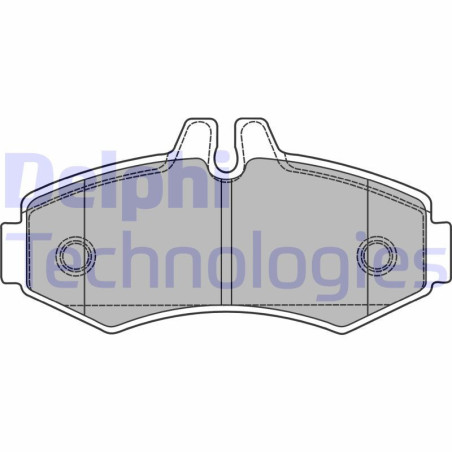 DELPHI LP1425 Pastiglie freno Anteriore per