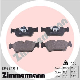 ZIMMERMANN 23935.175.1 Brake Pads