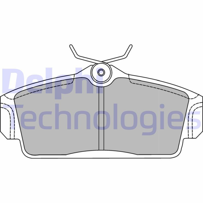 DELPHI LP1435 Brake Pads Set Front for