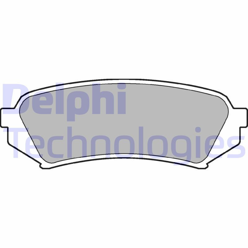 DELPHI LP1438 Pastiglie freno Posteriore per