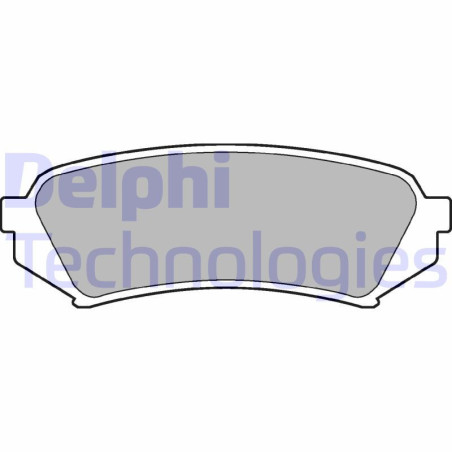 DELPHI LP1438 Brzdové destičky Zadní pro