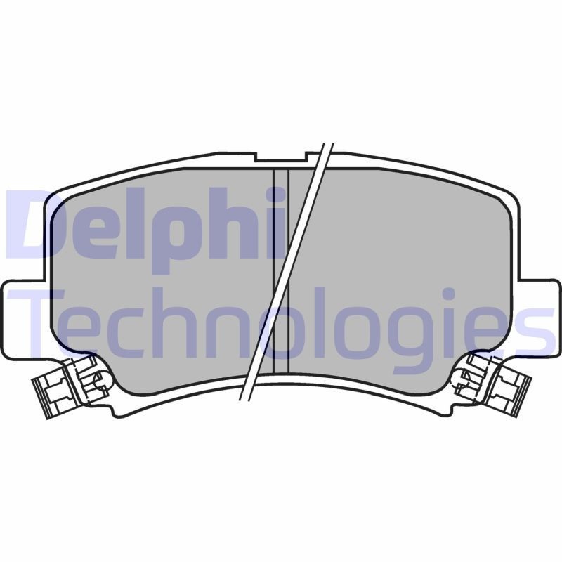 DELPHI LP1439 Brzdové platničky Predné pre