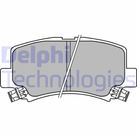 DELPHI LP1439 Brzdové platničky Predné pre