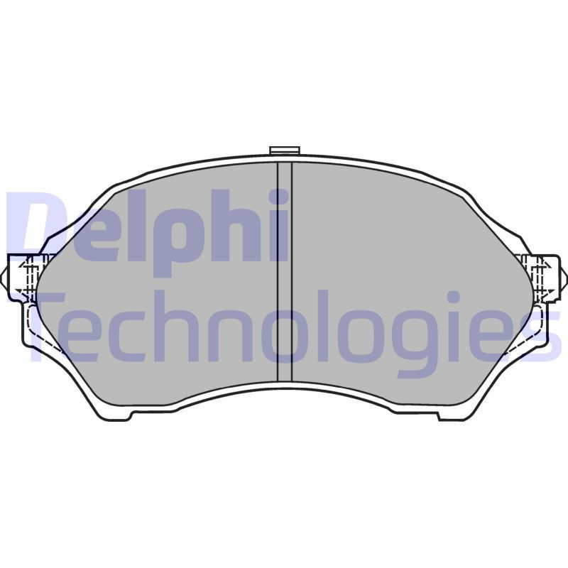 DELPHI LP1440 Pastiglie freno Anteriore per