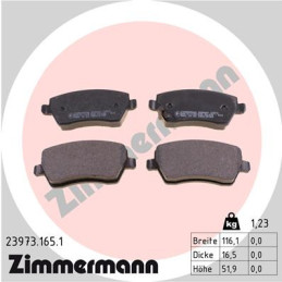 ZIMMERMANN 23973.165.1 Brake Pads